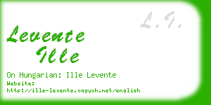 levente ille business card